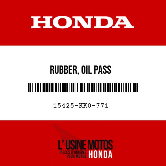 image de 15425-KK0-771 RUBBER, OIL PASS