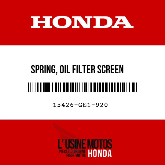 image de 15426-GE1-920 SPRING, OIL FILTER SCREEN