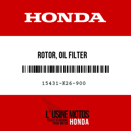 image de 15431-K26-900 ROTOR, OIL FILTER