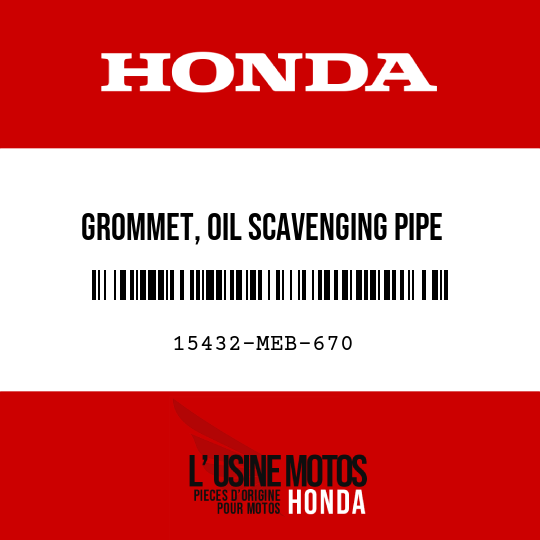 image de 15432-MEB-670 GROMMET, OIL SCAVENGING PIPE