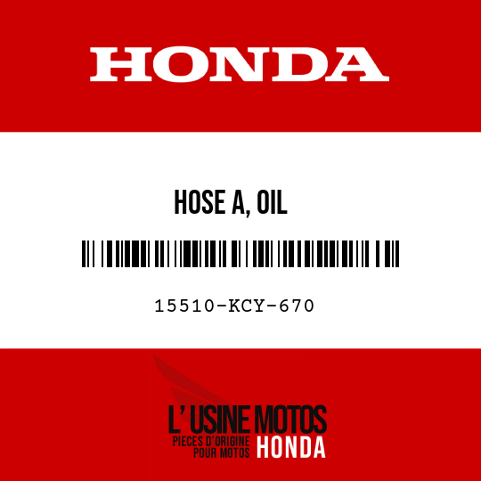 image de 15510-KCY-670 HOSE A, OIL