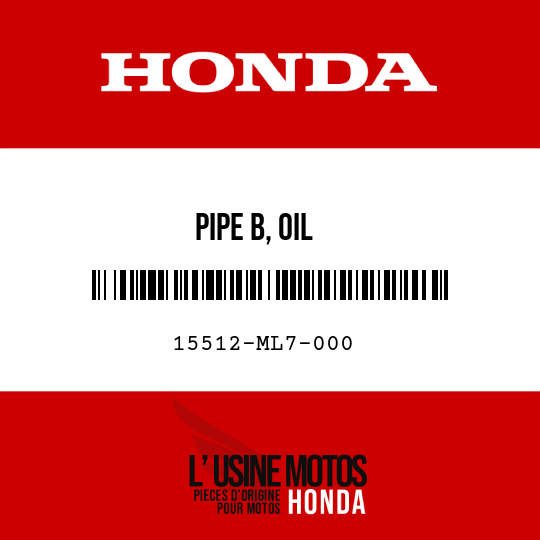 image de 15512-ML7-000 PIPE B, OIL