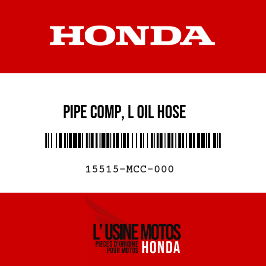 image de 15515-MCC-000 PIPE COMP, L OIL HOSE