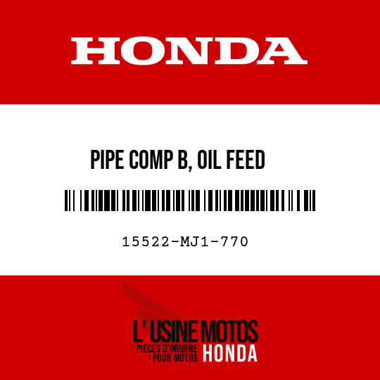 image de 15522-MJ1-770 PIPE COMP B, OIL FEED