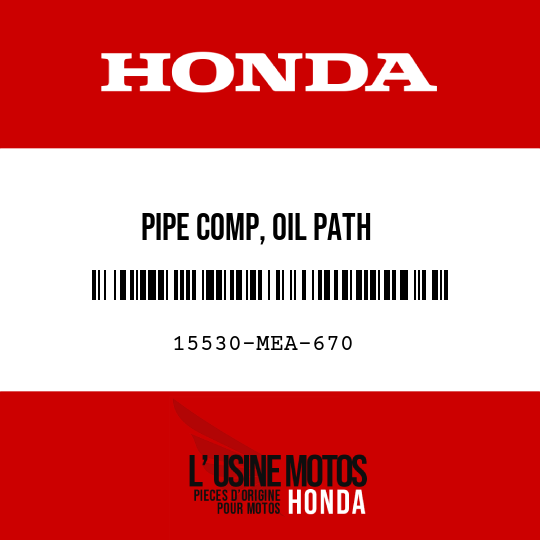 image de 15530-MEA-670 PIPE COMP, OIL PATH