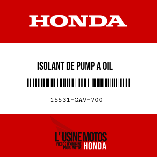 image de 15531-GAV-700 ISOLANT DE PUMP A OIL