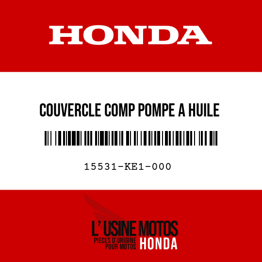 image de 15531-KE1-000 COUVERCLE COMP POMPE A HUILE
