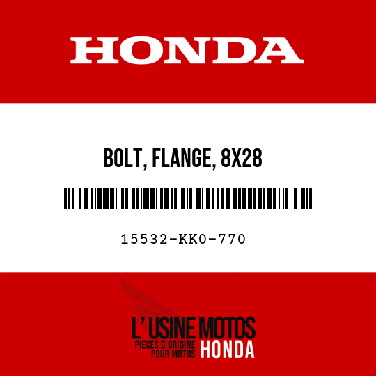 image de 15532-KK0-770 BOLT, FLANGE, 8X28