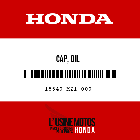 image de 15540-MZ1-000 CAP, OIL