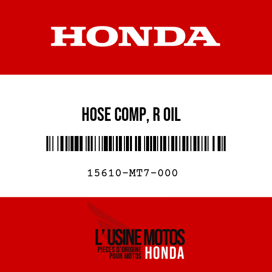 image de 15610-MT7-000 HOSE COMP, R OIL