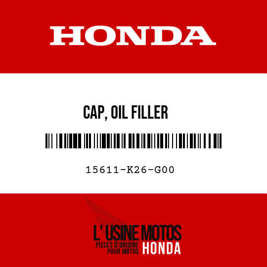 image de 15611-K26-G00 CAP, OIL FILLER