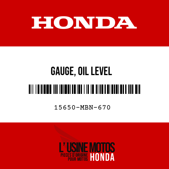 image de 15650-MBN-670 GAUGE, OIL LEVEL