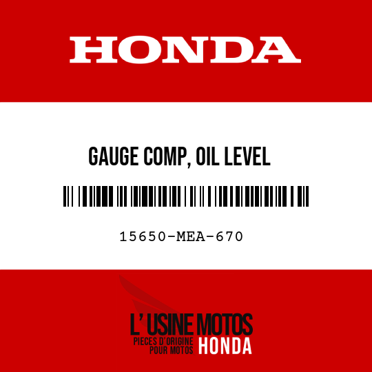 image de 15650-MEA-670 GAUGE COMP, OIL LEVEL