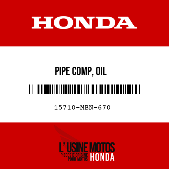 image de 15710-MBN-670 PIPE COMP, OIL