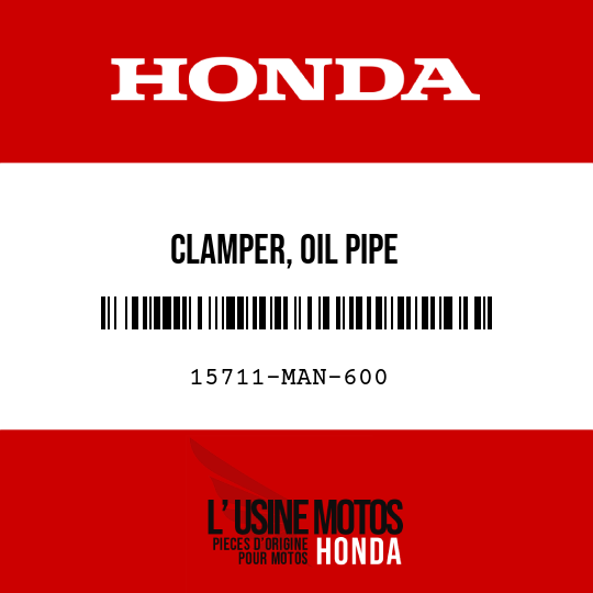 image de 15711-MAN-600 CLAMPER, OIL PIPE