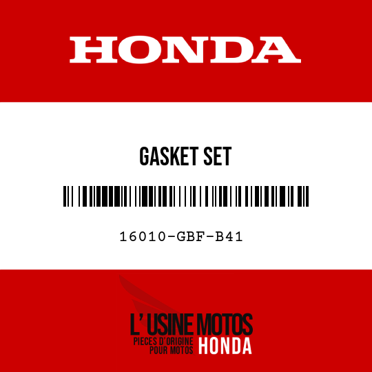 image de 16010-GBF-B41 GASKET SET