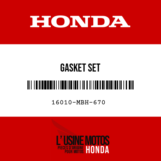 image de 16010-MBH-670 GASKET SET