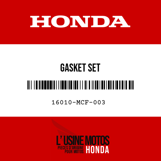 image de 16010-MCF-003 GASKET SET