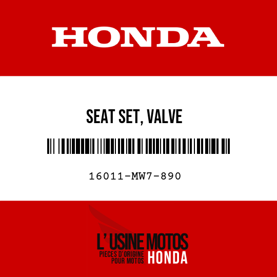 image de 16011-MW7-890 SEAT SET, VALVE