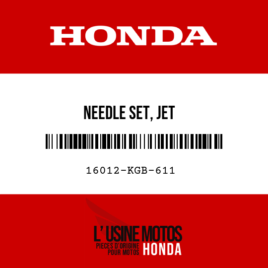 image de 16012-KGB-611 NEEDLE SET, JET