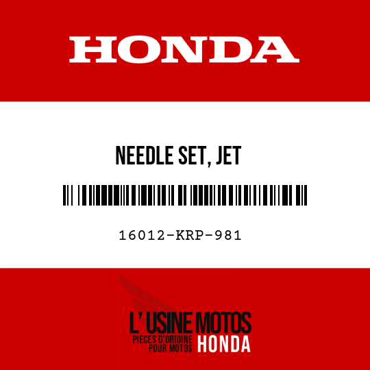 image de 16012-KRP-981 NEEDLE SET, JET