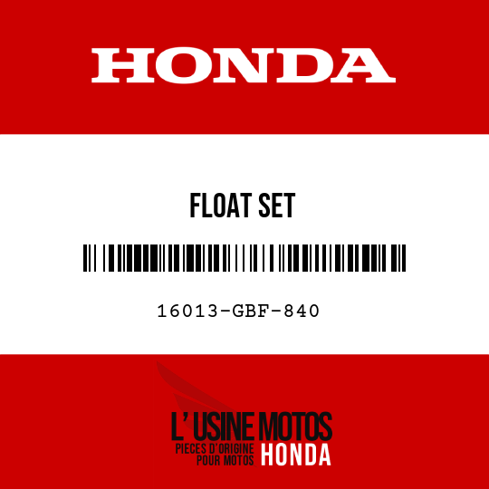 image de 16013-GBF-840 FLOAT SET