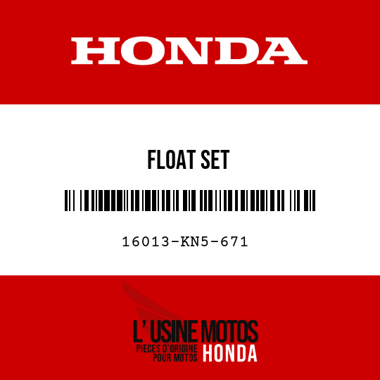 image de 16013-KN5-671 FLOAT SET