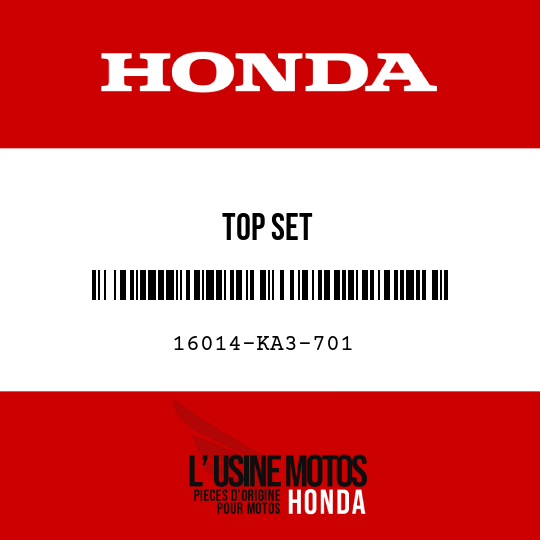 image de 16014-KA3-701 TOP SET