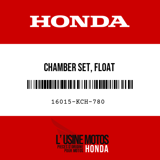 image de 16015-KCH-780 CHAMBER SET, FLOAT