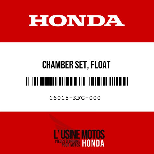 image de 16015-KFG-000 CHAMBER SET, FLOAT