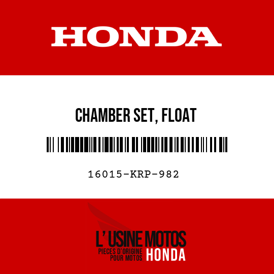 image de 16015-KRP-982 CHAMBER SET, FLOAT
