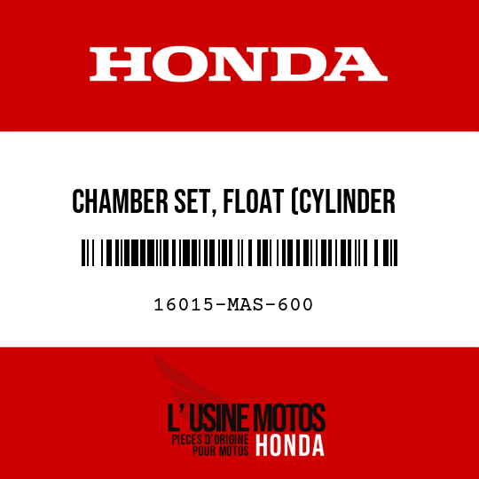 image de 16015-MAS-600 CHAMBER SET, FLOAT (CYLINDER NO3&amp4)