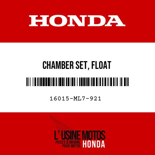 image de 16015-ML7-921 CHAMBER SET, FLOAT