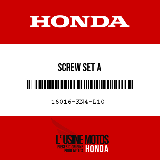 image de 16016-KN4-L10 SCREW SET A