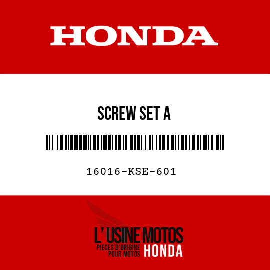 image de 16016-KSE-601 SCREW SET A