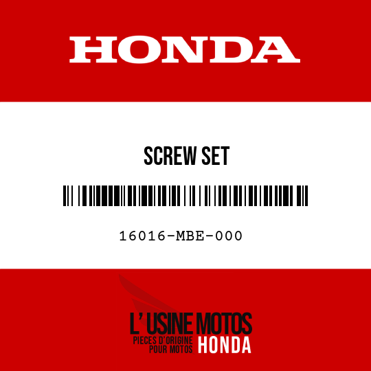 image de 16016-MBE-000 SCREW SET