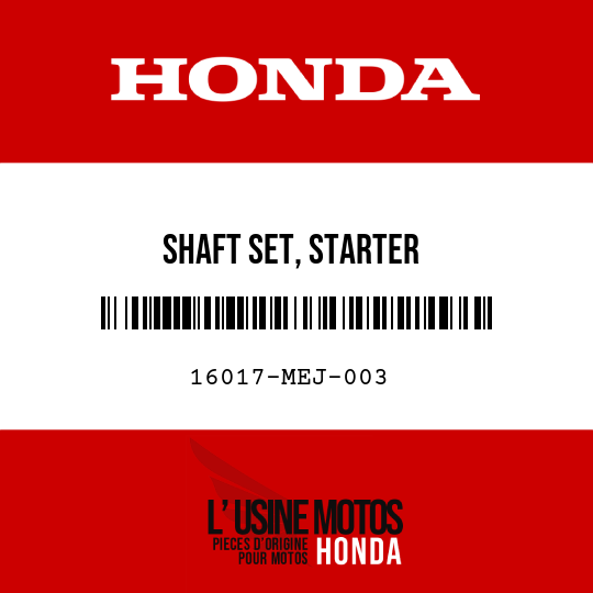 image de 16017-MEJ-003 SHAFT SET, STARTER