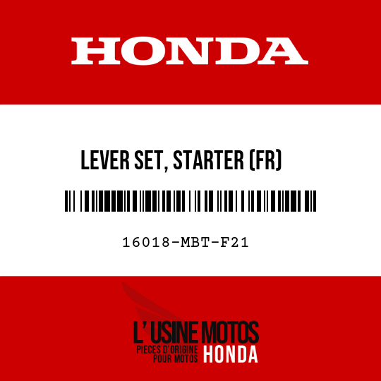 image de 16018-MBT-F21 LEVER SET, STARTER (FR)