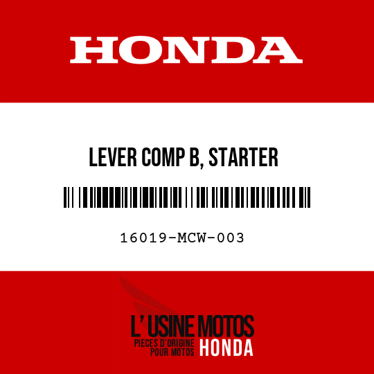 image de 16019-MCW-003 LEVER COMP B, STARTER