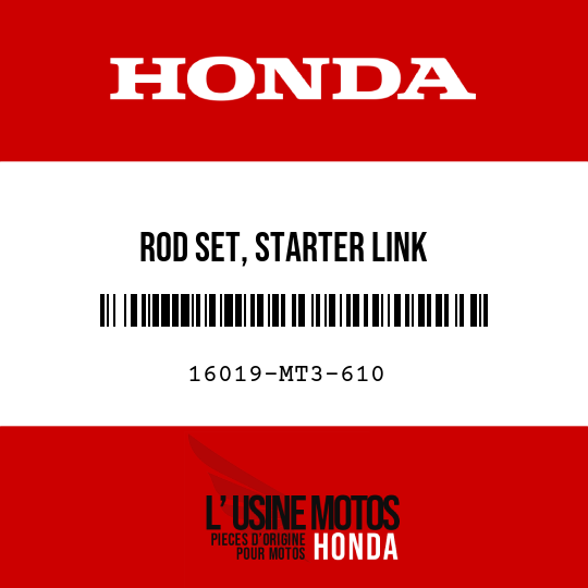 image de 16019-MT3-610 ROD SET, STARTER LINK