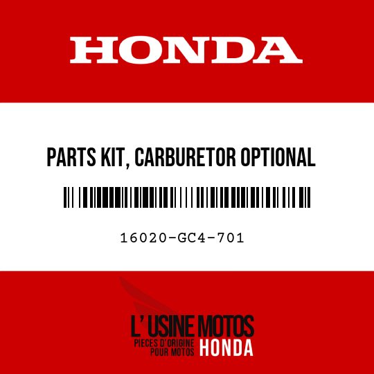 image de 16020-GC4-701 PARTS KIT, CARBURETOR OPTIONAL