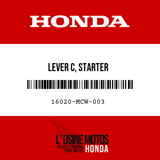 image de 16020-MCW-003 LEVER C, STARTER