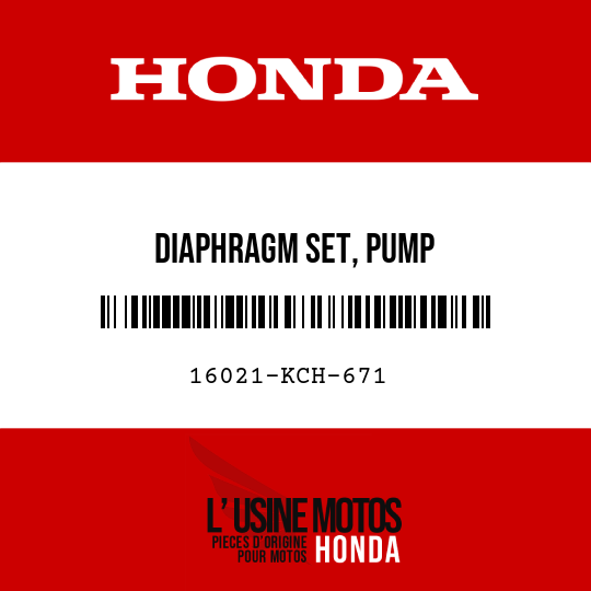 image de 16021-KCH-671 DIAPHRAGM SET, PUMP
