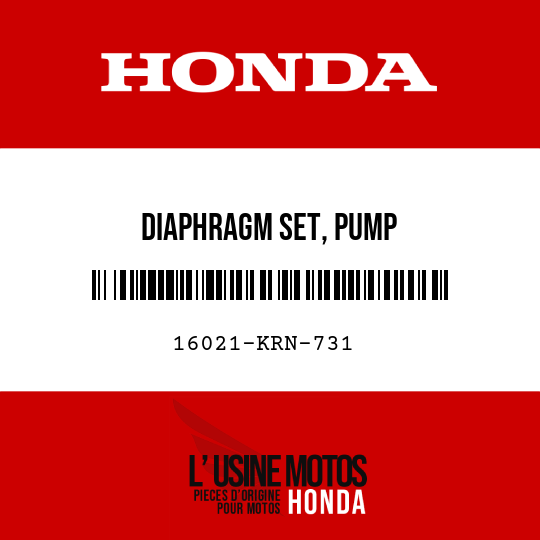 image de 16021-KRN-731 DIAPHRAGM SET, PUMP
