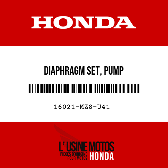 image de 16021-MZ8-U41 DIAPHRAGM SET, PUMP