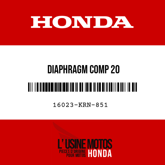image de 16023-KRN-851 DIAPHRAGM COMP 20