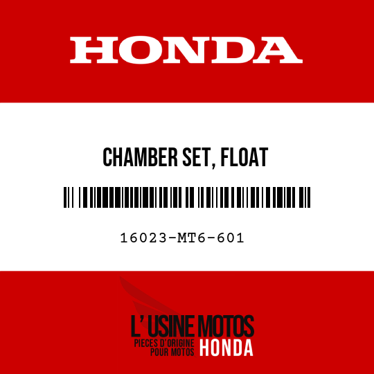 image de 16023-MT6-601 CHAMBER SET, FLOAT
