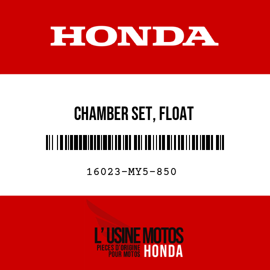 image de 16023-MY5-850 CHAMBER SET, FLOAT