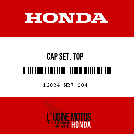 image de 16024-MR7-004 CAP SET, TOP