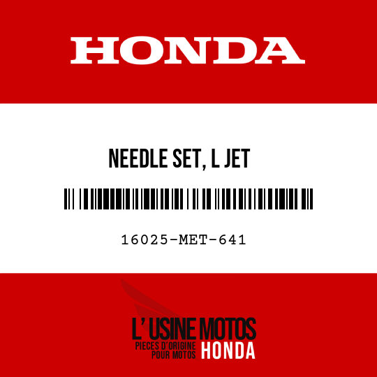 image de 16025-MET-641 NEEDLE SET, L JET